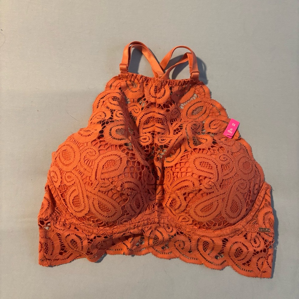 Victoria’s Secret PINK Series Lace High Neck Bralette New - size X-Small